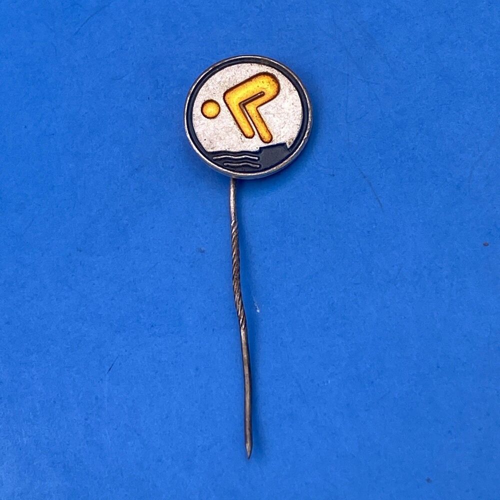 Vintage German Swimming Badge Pin – Bronze Level Diver Design – DLRG Style